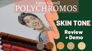 Faber-Castell Polychromos Colored Pencils for Skin Tones - Swatch and Demo