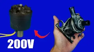 Turn a broken car water pump to high voltage generator