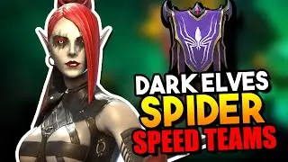 SPEED TEAMS for Spider Tournament... DARK ELVES ONLY! | Raid: Shadow Legends