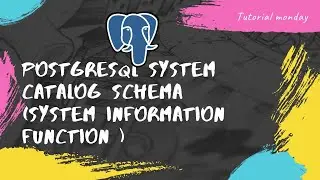 Tutorial 37-System information function | pg_catalog| System catalogs schema in PostgreSQL