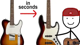 Turn GUITAR into a BASS