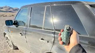 can you break a car window with a Real Grenade?