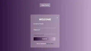 Popup Login Form with HTML and CSS   Popup Model   Popup Sign in Form Design in HTML & CSS