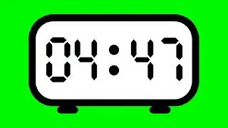 Green Screen Digital Clock I NO COPYRIGHT I NO TEXT I Free Download 