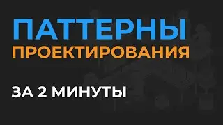 ПАТТЕРНЫ ПРОЕКТИРОВАНИЯ за 2 минуты