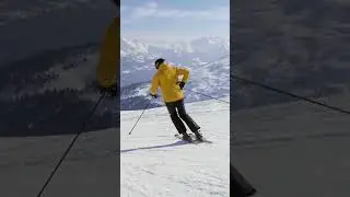 A Drill to Increase Edge Angle while Carving on Skis | #shorts