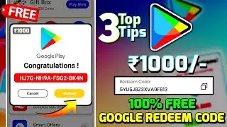 Top 3 app google play gift card for India | redeem code earning app - free redeem code for playstore