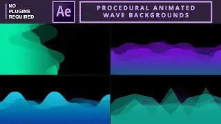 Procedural Animated Wave Background in After Effects