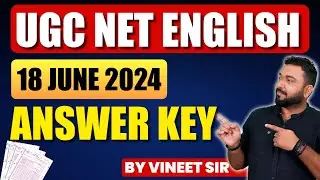 UGC NET English Literature 18th June 2024 SHIFT -2 SERIES-W ! Complete  Answer Key !Paper Solution