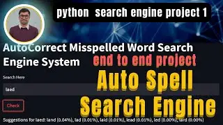 Building Autocorrect Spell Checker in python | Building Search Engine in Python | machine learning