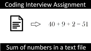 IQ 56: Caculate the sum of numbers read from a text file
