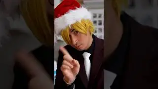 Sanji builds a Gingerbread House #anime #onepiece #sanji #nami #nicorobin