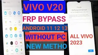 Vivo Y21 Frp Bypass Android 12 New Security 2023 | Vivo Y21 (V2111) Google Account Bypass Without Pc