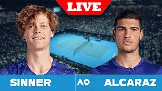 Jannik Sinner vs Carlos Alcaraz LIVE AUSTRALIAN OPEN FINALS #sinner #alcaraz #atp