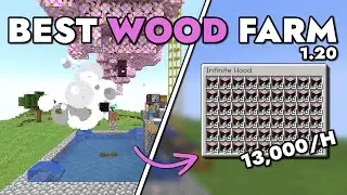 Best Automatic Wood Farm Minecraft Java 1.21 - 13,000 Wood Logs per Hour