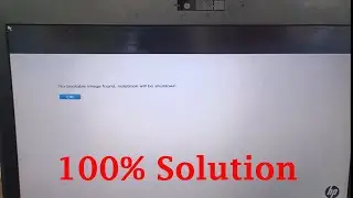No bootable image found, Notebook will be shutdown