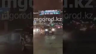 В Уральске ночью начали латать ямы на проспекте