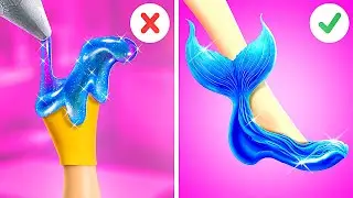 😱 MERMAID SCHUHE WEG! 🧜‍♀️ Best Crafts & DIY Hacks Mermaid werden von 123 GO!