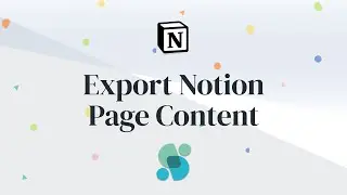 Export Notion Database Page Content