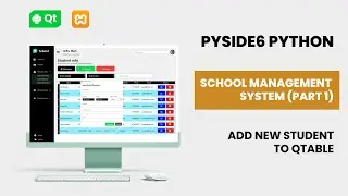 School Management System (Add New Student) | QDialog | Pyside6 / PyQt6 (2024)