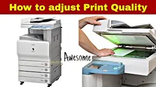 How to adjust print quality | canon ir3300/3035/3245/5075 printer settings | Density adjustment