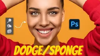 Retouch Portrait Tips - Dodge Burn Sponge in Photoshop!