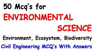 environmental science MCQ | Environment, Ecosystem and Biodiversity MCQ | Environmental Studies MCQ