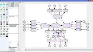 Learn SEM Amos eps 1 make a full model