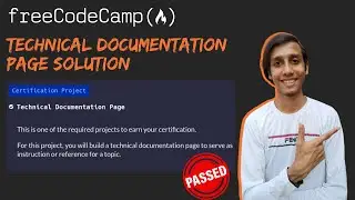 How to solve the freeCodeCamp Technical Documentation Page Certification Project