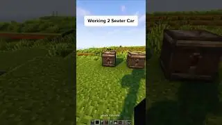 Minecraft: 2 Seater Car | #shorts