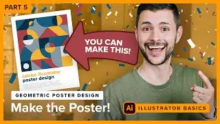 Create a Geometric Poster | Adobe Illustrator Tutorial for Beginners