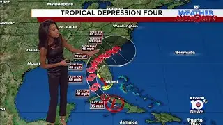 Tropical Depression Four forms over Cuba, forecast to move toward Florida