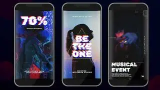 Glitch Instagram Stories 2 : After effects template