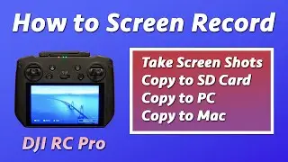 DJI RC Pro - How to Screen Record and Transfer To Mac, PC, and SD Card