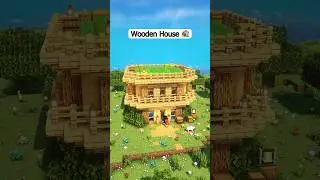 Best Wooden House 🏠 #shorts #minecraft