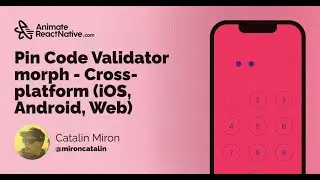 🛑 Create A Pincode / Dialpad Animation In React Native From Scratch