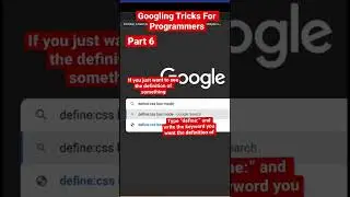 Googling Tricks For Programmers | Part 6 