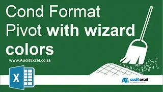 Conditional format Pivot Tables with wizard colors (good/ bad)