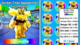 😱FINALLY🤑 NEW UPDATE IS HERE!!🔥NEW ULTIMATE GOLDEN TITAN SPEAKERMAN!!🌟 - Toilet Tower Defense