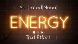 How To Create an Animated Neon Text Effect in Adobe Photoshop