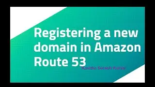 Registering a new domain in Amazon Route 53