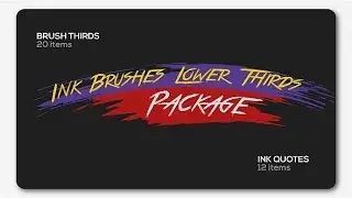 Ink Brushes Lower Thirds Package (After Effects template)