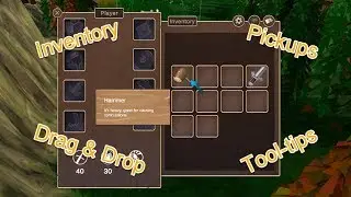 Inventory, Pickups, Drag & Drop, Tool-tips - Sam's RPG Update #9