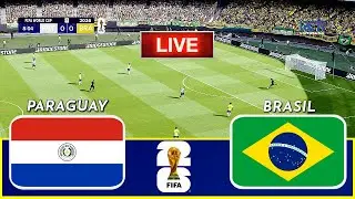 PARAGUAY vs BRAZIL - Copa America 2024 | Full Match | Live Football Match | PES 21 Simulation