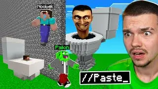 OSZUKUJĘ NOOBKA w KONKURSIE BUDOWANIA w Minecraft! *śmieszne*