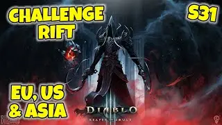 Season 31 Launch Challenge Rift 355 - EU, US and Asia Guide Diablo 3