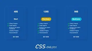 Responsive Price Card Neumorphism HTML and CSS | Neumorphism CSS