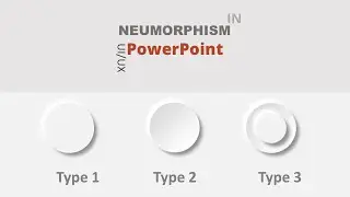 How To Create Neumorphism Effect On PowerPoint । UI/UX Design