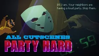 Party Hard: All Cutscenes Classic Story Mode