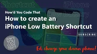 How to Create an iPhone Low Battery Shortcut | iPhone Automation | iPhone Shortcuts